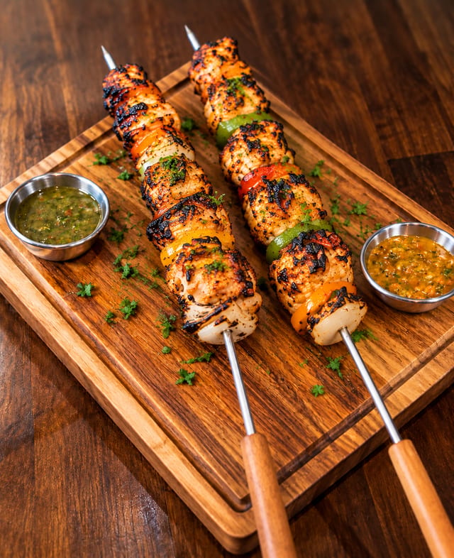 Chicken Skewers.