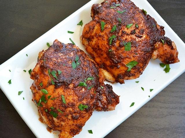 Smoky Chipotle Rub Boneless Thighs.