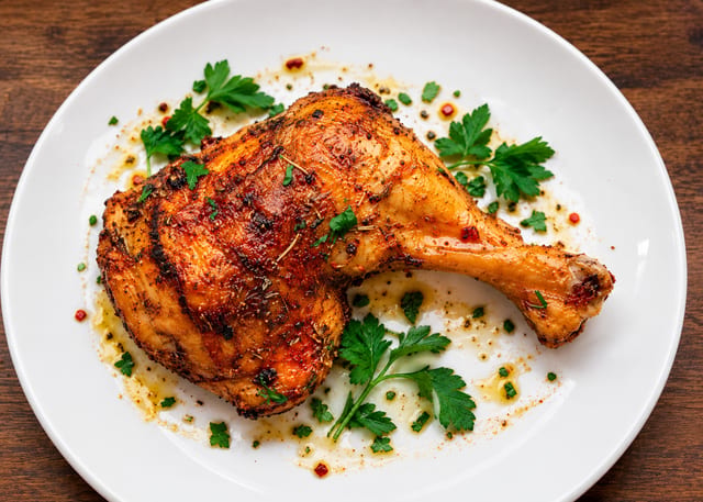 Smoky Ember marinade Chicken Leg Quarter.
