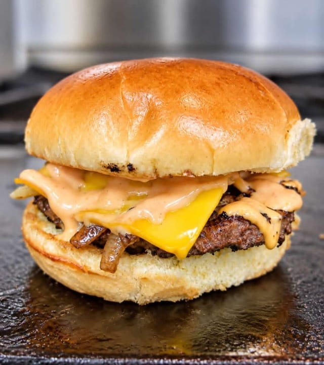 Steakhouse Burger with fries.