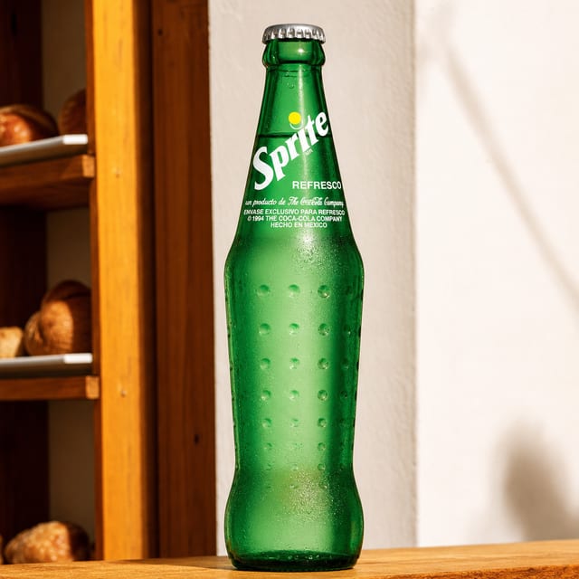 Sprite Glass Bottle.