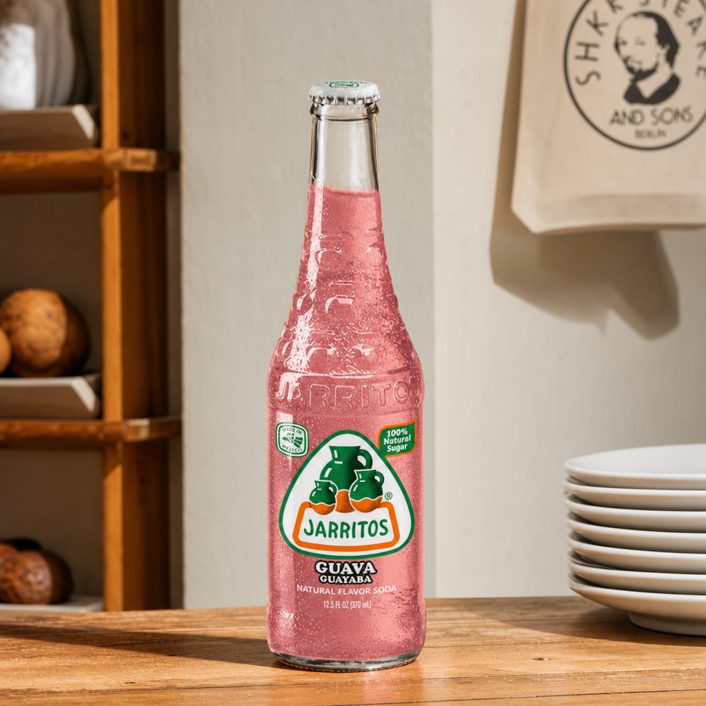 Jarritos Guava Soda Soft Drink.