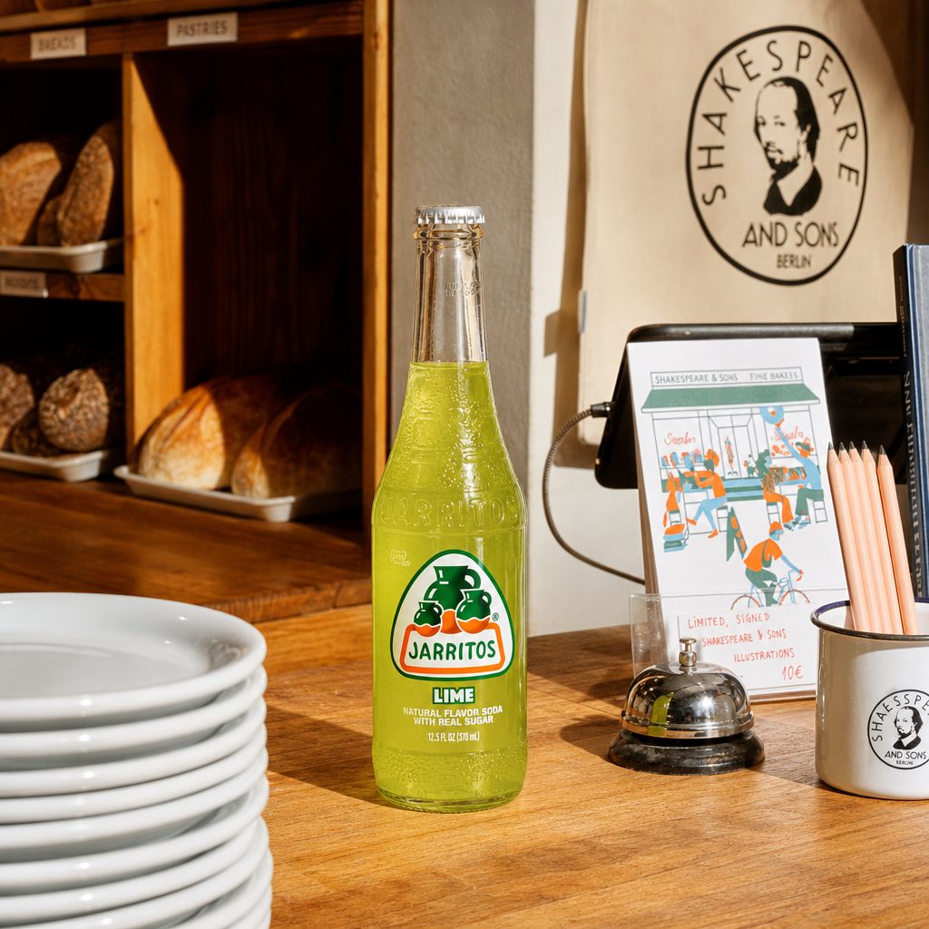 Jarritos Lime Soda Soft Drink.