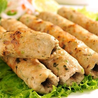 Chicken Malai Kebab (2 Skewers)