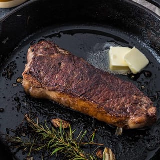 Strip Steak in Montreal Steak Rub